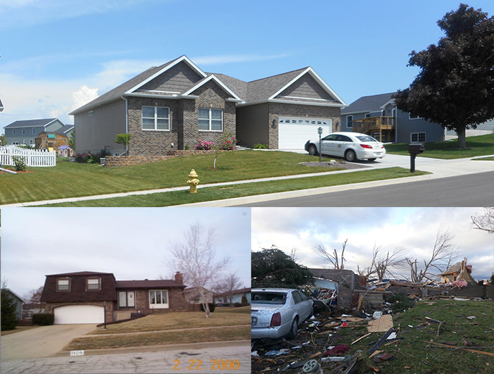 Home rebuild - before and after